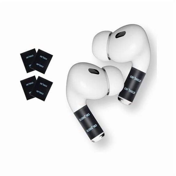 2 Pairs Ear Protection Stickers for AirPods, E-Defender Shield Protection for Headphones, E-Harm Blocker for All Earbuds, 3G/4G/5G-Shield E-Reduction Sticker AirPods Pro 2nd/3rd/Classic...