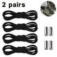 thumbnail image 1 of 2 Pairs Elastic No Tie Shoe Laces For Adults,Kids,Elderly,System With Elastic Shoe Laces, 1 of 9
