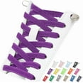 thumbnail image 1 of 2 Pairs Elastic Tieless Shoe Laces for Sneakers, No Tie Shoelaces for Adults and Kids, 1 of 10