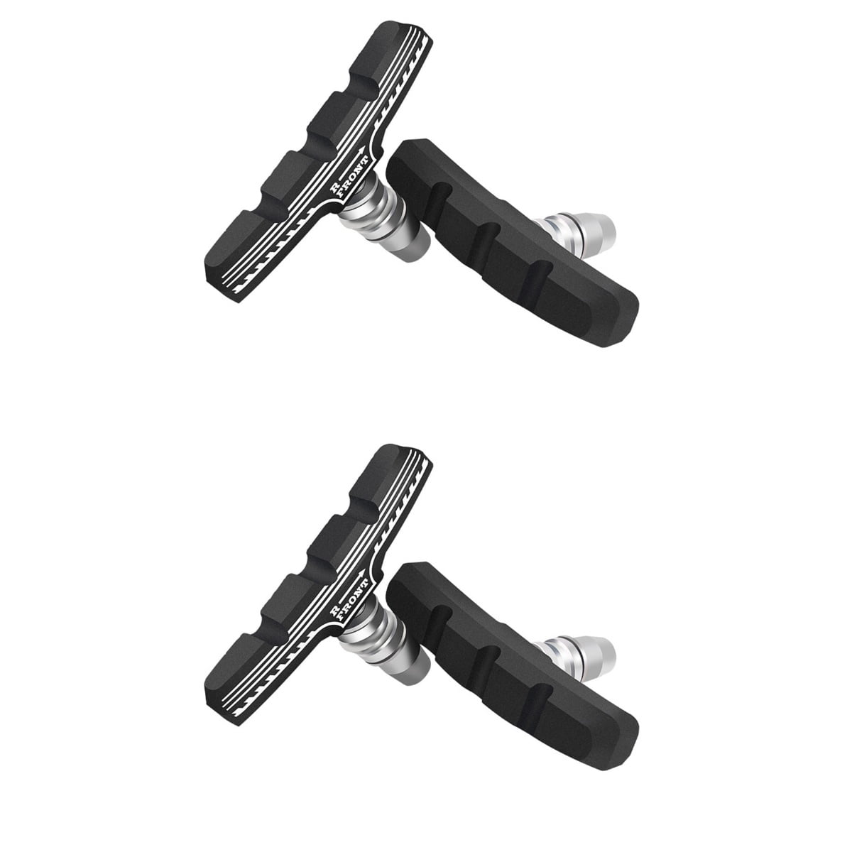 2 Pairs Electric Bike Brake Pads Mountain Accessories Parts Road Bicycles V Universal