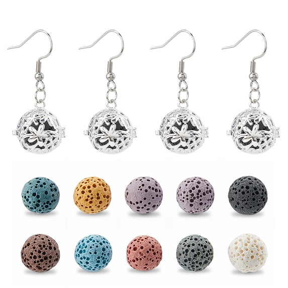 mEssentials Stainless Steel Aromatherapy Locket Earrings