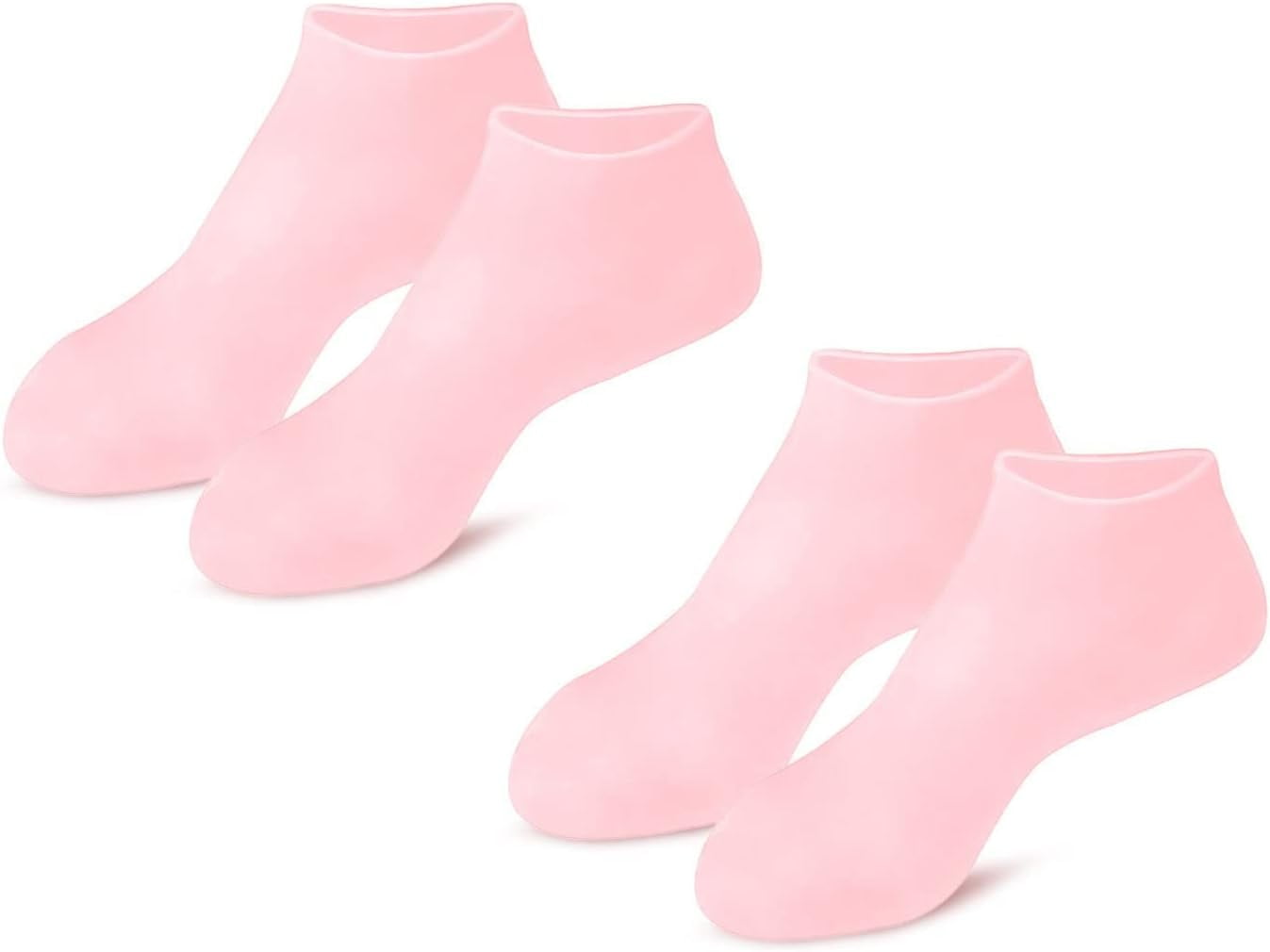 2 Pairs Exfoliating Socks Foot Care Socks Moisturizing Socks for Repairing Heels and Removing