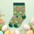 thumbnail image 1 of HIALTODAY Women's Cute Playful Crew Socks, Bunny Ear Floral Pattern Novelty Casual Socks, Holiday Gift for Halloween & Christmas，6-9, 1 of 6