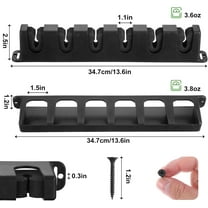 2 Pairs Fishing Rod Holders Vertical Rod Rack, Wall Ceiling Garage Organizer