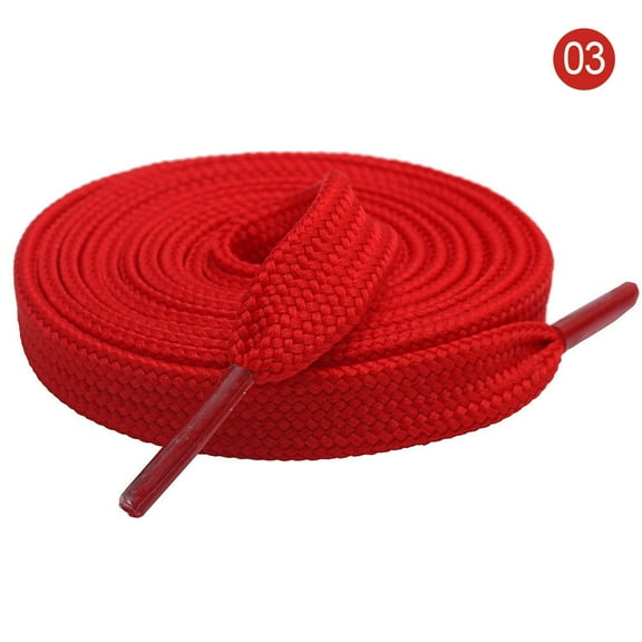 2 Pairs Flat Double Layer Shoe Laces for Sneakers, Thick Flat Sneakers Shoelaces