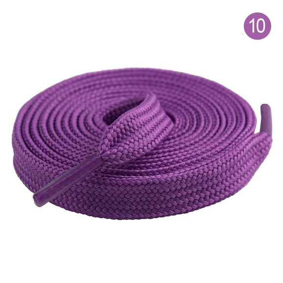 2 Pairs Flat Double Layer Shoe Laces for Sneakers, Thick Flat Sneakers Shoelaces