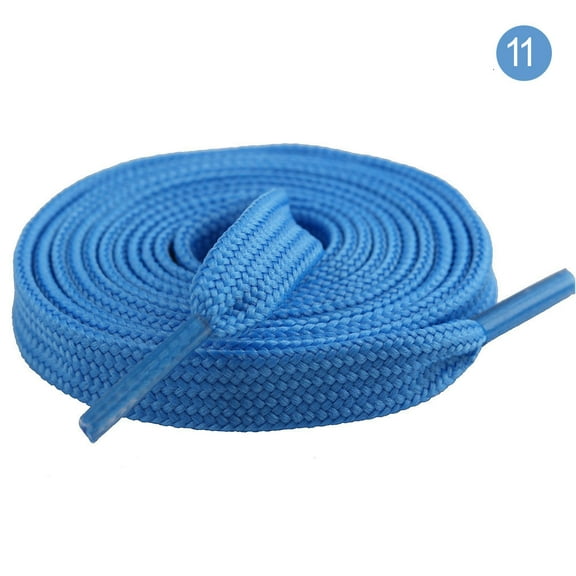 2 Pairs Flat Double Layer Shoe Laces for Sneakers, Thick Flat Sneakers Shoelaces