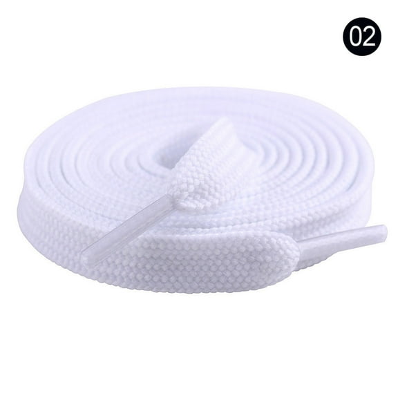 2 Pairs Flat Double Layer Shoe Laces for Sneakers, Thick Flat Sneakers Shoelaces