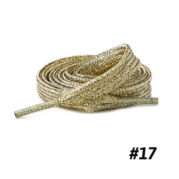 1 Pair Flat Glitter Shiny Metallic Shoe Laces, 22 Colors  Colorful Sequin Shoelaces for Sneakers, Athletic Shoelaces in 3 Different Lengths