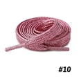 thumbnail image 1 of 1 Pair Flat Glitter Shiny Metallic Shoe Laces, 22 Colors  Colorful Sequin Shoelaces for Sneakers, Athletic Shoelaces in 3 Different Lengths, 1 of 5