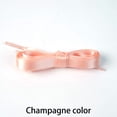 thumbnail image 1 of 2 Pairs Flat Satin Ribbon Shoelaces: 1cm Wide Silk Shoe Laces for Women - 47 inch / 120 cm, 1 of 5