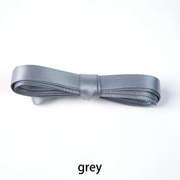 2 Pairs Flat Satin Ribbon Shoelaces: 1cm Wide Silk Shoe Laces for Women - 47 inch / 120 cm