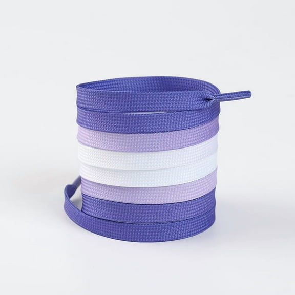 2 Pairs Flat Shoe Laces : Rainbow Printed Shoelaces for Sneakers for Fun, Cool Design   - 55 inch / 140CM