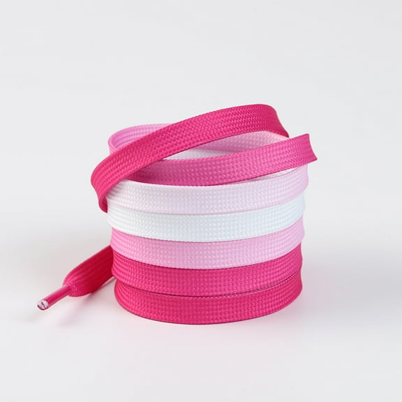 2 Pairs Flat Shoe Laces : Rainbow Printed Shoelaces for Sneakers for Fun, Cool Design - 55 inch / 140CM