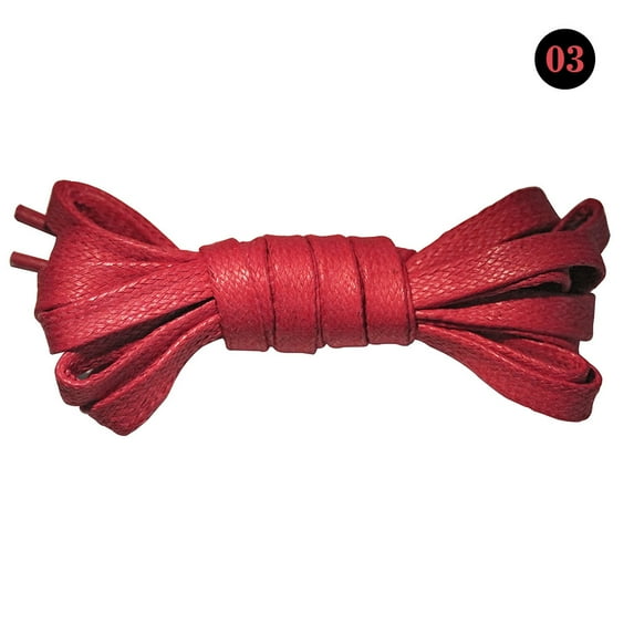 2 Pairs Flat Waxed Shoe Laces for Boots, 10 Colors Shoelaces for Boots & Dress Shoes, Shoe Strings in 4 Different Lengths