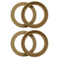 thumbnail image 1 of 2 Pairs Flush Mount 6.5 Inch Speaker Rings MDF Car Audio Mounting Spacer TAPDRA Accessory Part, 1 of 2
