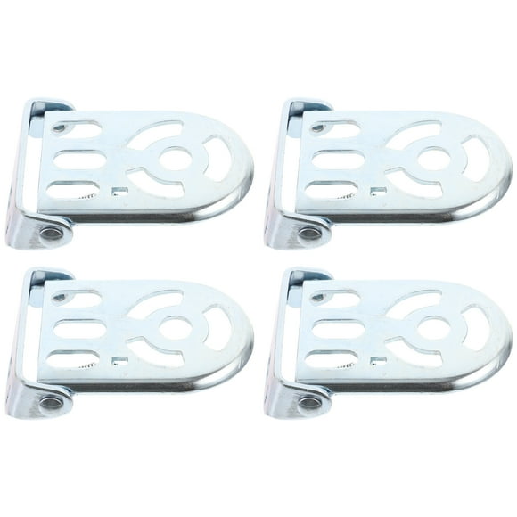 2 Pairs Foldable Metal Footrests for MTB