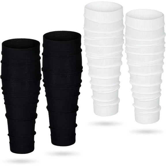 2 Pairs Football Leg Sleeves for Men Sports Compression Calf Sleeves, Elastic Leg Compression Sleeves Running Compression for Youth Athletes Pain Relief Running Cycling