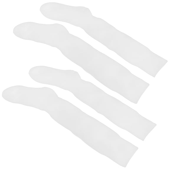 MEIBUTYUP 2 Pairs White Cotton Kids Sports Socks for Boys and Girls Moisture Wicking Breathable