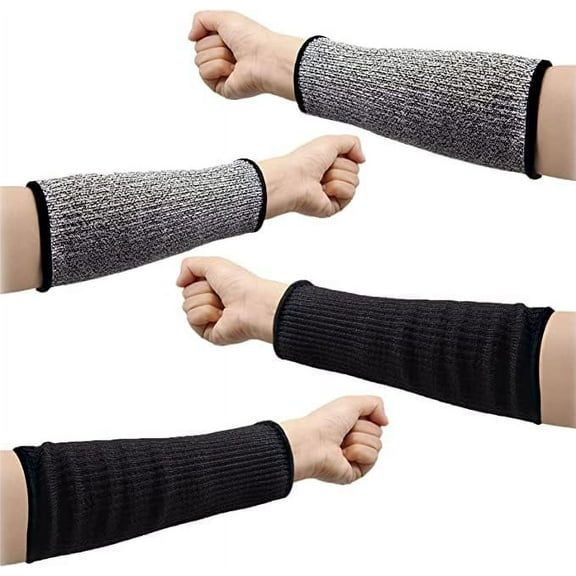 2 Pairs Forearm Sleeve, Cut Resistant Sleeves for Men and Women Arm Protectors for Thin Skin Protective Cut Resistant Welding Sleeves for Garden Kitchen Cooking Welding