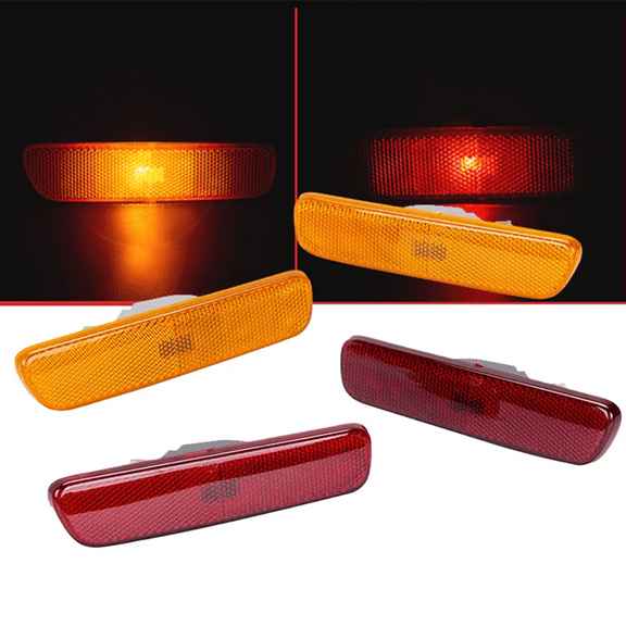 2 Pairs Front Rear Side Marker Bumper Lamp Corner Light For Lexus RX300 1999-2003