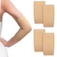 thumbnail image 1 of 2 Pairs Full Forearm Tattoo Cover Up Compression Sleeves Band Concealer Support UV Arm Sleeves for Women Men (Black, Nude,7.1 x 3.9 Inch), 1 of 10