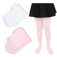 thumbnail image 1 of 2 Pairs Girls Ballet Dance Footed Tight Ultra Soft School Students Tights (Toddler/Little Kid/Big Kid), 1 of 6