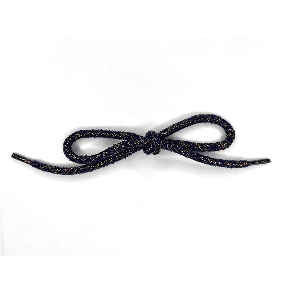 2 Pairs Glitter Metallic Shiny Shoe Laces, 5MM Round Sequin Shoelaces Shoestrings for Sneakers Boots - 47 inch / 120 cm