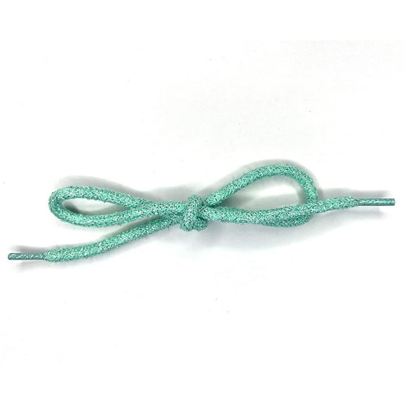 2 Pairs Glitter Metallic Shiny Shoe Laces, 5MM Round Sequin Shoelaces Shoestrings for Sneakers Boots - 47 inch / 120 cm