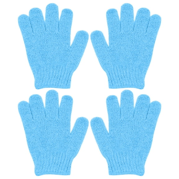2 Pairs of Gloves , Bradem 4 Pcs Exfoliating Shower Gloves Double Sided Exfoliating Bath Gloves Deep Clean Dead Skin for Spa Massage Beauty Skin Shower Body Scrubber Bathing Accessories