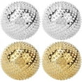 thumbnail image 1 of 2 Pairs Gold Metal Magnetic Hand Palm, Spike Magnetic Hand Massage Ball Spiky Roller Pressure Relief Trigger Therapy Tools, 1 of 4