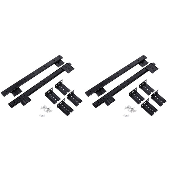 2 Pairs Guide Furniture Sliders Drawer for Desk Hanging Professional Technology Cold Rolled Steel