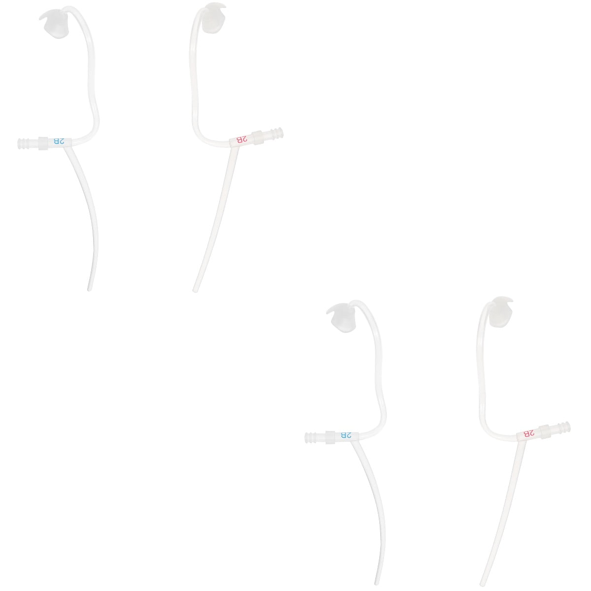 2 Pairs Hearing Aid Sound Tube Hearing Aids Guide Sound BTE Tubes High