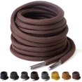 2 Pairs Heavy Duty Boot Laces, 3/16" Thick Strong Round Replacement