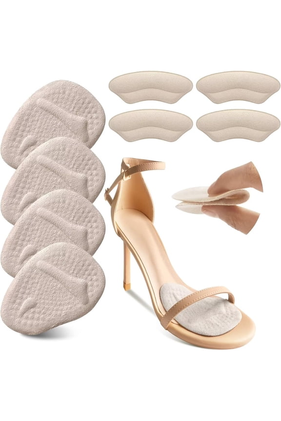 2 Pairs Heel Protectors Sheepskin Heel Protectors for Pressure Sores Soft Cushions Pads for Boot Ankle Foot, Adjustable A204