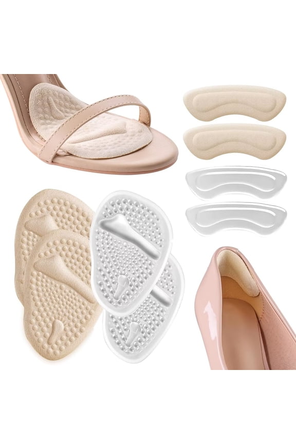2 Pairs Heel Protectors Sheepskin Heel Protectors for Pressure Sores Soft Cushions Pads for Boot Ankle Foot, Adjustable