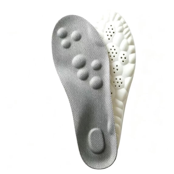 2 Pairs Insoles for Women Man, Trimmable Shoe Inserts, Fit US Men 6.5-12 / Women 7.5-13, Breathable Massage Cushioning Insoles