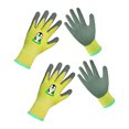 thumbnail image 1 of 2 Pairs Kids Gardening Gloves, Kids Garden Work Cartoon Pattern Gloves, Riding Protective Gloves, 1 of 5