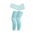 2 Pairs Kids Leg Sleeves Compression and Ice Silk Sleeves for outdoor