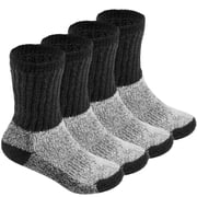 2 Pairs Kids Thermal Socks for Cold Weather Skiing Snow etc Insulated Heat-Trapping Warm Winter Socks Girls Boys Heated Boot Crew Socks Moisture Wicking