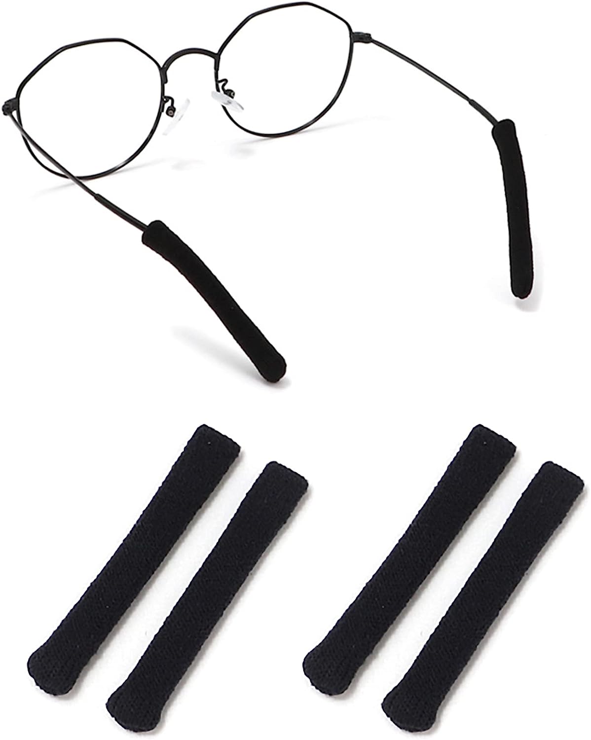 2 Pairs Knitting Glasses Cushion Glasses Arms Sleeves Eyeglasses Temple