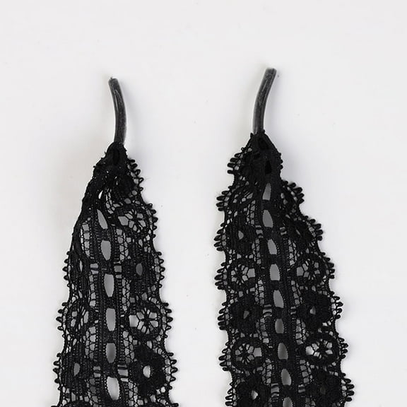 2 Pairs Lace Shoelaces for Sneakers: 3CM Wide Lacy Shoe Laces for Women