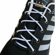 2 Pairs Lazy No Tie Elastic Tieless Lock Shoe Laces Strings for Kids Adults Running Jogging Athletic Sports