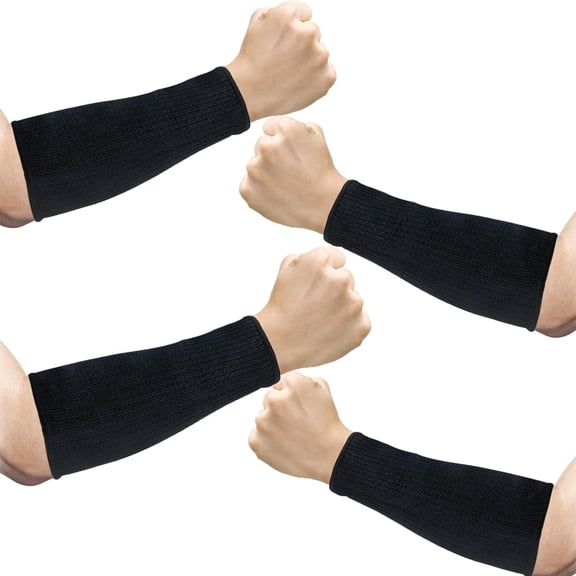 2 Pairs Level 5 Cut Resistant Arm Sleeves, Forearm Guards for Hand and Arm Protection Durable Work Glove Alternatives Medium