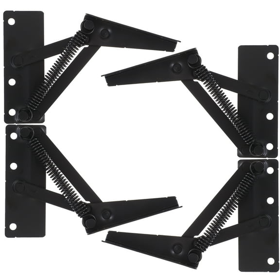 2 Pairs Lift And Up Hinge Trap Door Hinge Lid Support Hinge Drop Leaf Support