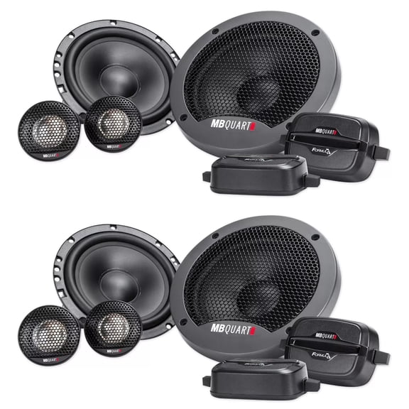 2 Pairs MB QUART FSB216 6.5" 280 Watt Car Audio Component Speakers