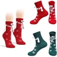 thumbnail image 1 of 2 Pairs Magnetic Holding Hands Socks, 2026 Upgrade Couple Socks Funny Christmas Socks Valentine Gifts, 1 of 7