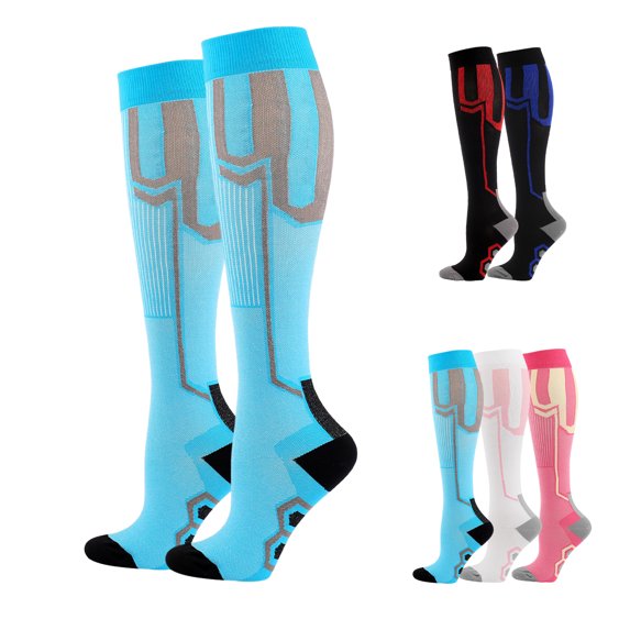 2 Pairs Medical Sport Copper Compression Socks for Women & Men Circulation 15-35 mmHg is Best Support for Athletic Running Cycling, Nursing, Travel
