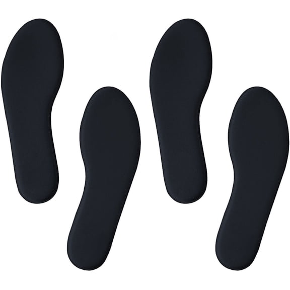 2 Pairs Memory Foam Insoles for Men Women, Replacement Shoe Inserts , Running Shoes, Hiking Shoes, Sneaker, Cushion Shoe Insoles Shock Absorbing for Foot Pain Relief, Comfort Inner Soles Black
