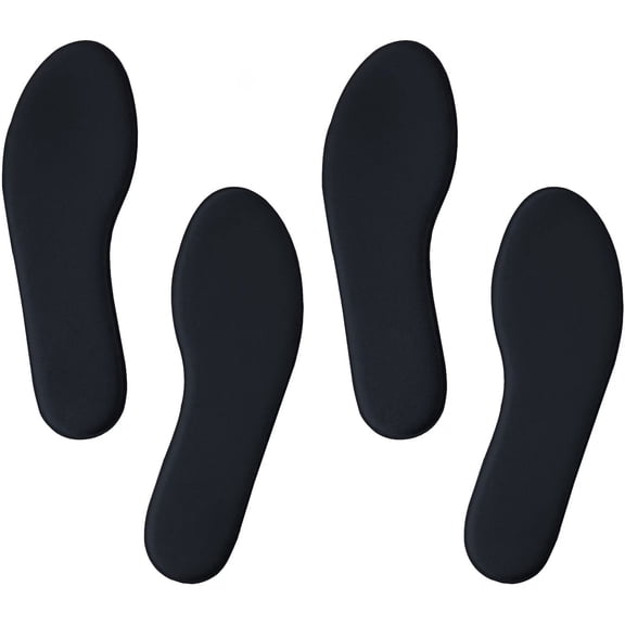 2 Pairs Memory Foam Insoles for Men Women, Shock Absorbing Cushion Shoe Inserts